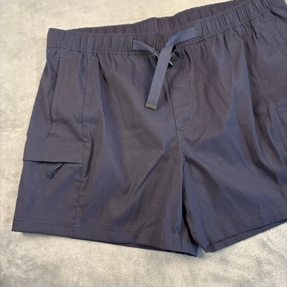 The North Face Men's Cargo Shorts Navy Blue Hiking Outdoor Stretch XL 36x5in